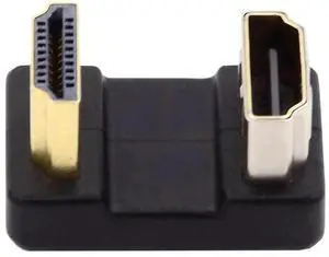 WRIARICH U-Shaped 360° Up Reverse Back Angled Type-A HDMI 1.4 Male to Female Extension Adapter Converter, Supports 4K Video WRIARICH U-Shaped 360° Up Reverse Back Angled Type-A HDMI 1.4 Male to Female Extension Adapter Converter, Supports 4K Video