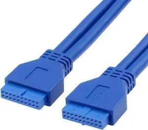 WRIARICH 1.64FT USB3.0 20Pin Motherboard Header Female to Female Extension Cable WRIARICH 1.64FT USB3.0 20Pin Motherboard Header Female to Female Extension Cable