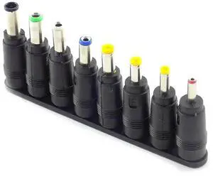 WRIARICH 8 Pack Universal Laptop DC Power Adapter Connector Plugs, Multi-Size AC DC Jack Conversion Tips for Notebook Chargers WRIARICH 8 Pack Universal Laptop DC Power Adapter Connector Plugs, Multi-Size AC DC Jack Conversion Tips for Notebook Chargers