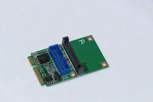 WRIARICH Mini PCI-E to USB3.0 Expansion Adapter Card, Internal 19Pin USB3.0 Header Converter with SATA Power, Full & Half Height Bracket Compatible for Desktop PC WRIARICH Mini PCI-E to USB3.0 Expansion Adapter Card, Internal 19Pin USB3.0 Header Converter with SATA Power, Full & Half Height Bracket Compatible for Desktop PC