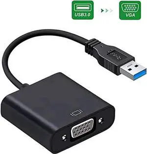 WRIARICH USB 3.0 to VGA Multi-Monitor Adapter, External USB Video Graphics Card Support 1080P Full HD, Compatible with Windows 10/8.1/8/7/XP for Laptop Desktop Projector Monitor WRIARICH USB 3.0 to VGA Multi-Monitor Adapter, External USB Video Graphics Card Support 1080P Full HD, Compatible with Windows 10/8.1/8/7/XP for Laptop Desktop Projector Monitor