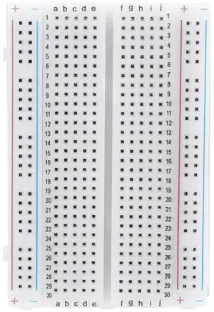WRIARICH 400 Tie Points Solderless PCB Breadboard, Spliceable Circuit Test Breadboard for Electronic Experiment Robot DIY WRIARICH 400 Tie Points Solderless PCB Breadboard, Spliceable Circuit Test Breadboard for Electronic Experiment Robot DIY