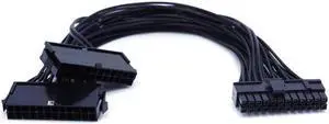 WRIARICH 30cm ATX 24Pin Male to Female Dual PSU Synchronizer Extension Cable, Dual Power Supply Sync Adapter Cord for Mining Rig Multi PSU Connection WRIARICH 30cm ATX 24Pin Male to Female Dual PSU Synchronizer Extension Cable, Dual Power Supply Sync Adapter Cord for Mining Rig Multi PSU Connection