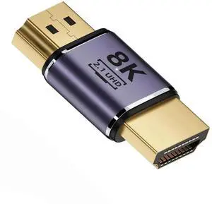 WRIARICH Gold-Plated HDMI 2.1 Male to Male Coupler Adapter, Supports 8K@60Hz UHD for HDTV Monitors WRIARICH Gold-Plated HDMI 2.1 Male to Male Coupler Adapter, Supports 8K@60Hz UHD for HDTV Monitors