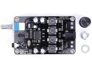 WRIARICH TPA3118D2 Bluetooth 5.0 Digital Amplifier Board, 50W+50W Dual Channel Amp Module, DC 12-24V Input WRIARICH TPA3118D2 Bluetooth 5.0 Digital Amplifier Board, 50W+50W Dual Channel Amp Module, DC 12-24V Input