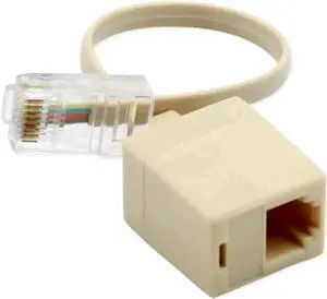 WRIARICH 20CM RJ45 8P4C Male to RJ11 6P4C Female Adapter Cable, Ethernet Telephone M/F Converter Cord 1 Pack WRIARICH 20CM RJ45 8P4C Male to RJ11 6P4C Female Adapter Cable, Ethernet Telephone M/F Converter Cord 1 Pack