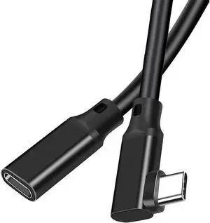 WRIARICH 0.75ft Right Angle USB-C Extension Cable, 100W 5A PD 10Gbps USB 3.1 Gen 2 Cord for PSVR2, Switch, MacBook, iPad Pro WRIARICH 0.75ft Right Angle USB-C Extension Cable, 100W 5A PD 10Gbps USB 3.1 Gen 2 Cord for PSVR2, Switch, MacBook, iPad Pro