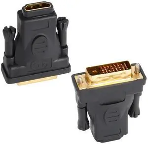 WRIARICH 2-Pack DVI-D Male to HDMI Female Bidirectional Adapter, Gold-Plated Converter Supports 4K, 3D, ARC & Ethernet WRIARICH 2-Pack DVI-D Male to HDMI Female Bidirectional Adapter, Gold-Plated Converter Supports 4K, 3D, ARC & Ethernet