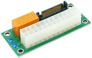 WRIARICH ADD2PSU Dual PSU Synchronous Start Adapter Board with LED Indicator, ATX 24Pin to SATA Sync Trigger Extension Cable for High Power Graphics Card Extra Power Supply WRIARICH ADD2PSU Dual PSU Synchronous Start Adapter Board with LED Indicator, ATX 24Pin to SATA Sync Trigger Extension Cable for High Power Graphics Card Extra Power Supply