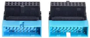 WRIARICH 2-Pack 90° Up & Down Angled 19/20Pin USB3.0 Motherboard Header Extension Adapter, Internal USB 3.0 Male to Female Extender for DIY PC Chassis WRIARICH 2-Pack 90° Up & Down Angled 19/20Pin USB3.0 Motherboard Header Extension Adapter, Internal USB 3.0 Male to Female Extender for DIY PC Chassis