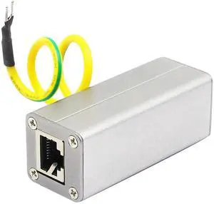 WRIARICH Outdoor RJ45 Ethernet Surge Protector SPD Lightning Arrester, Gigabit LAN Surge Suppressor Compatible with PoE PoE+ PoE++ Switch IP Camera, Inline Network Overvoltage Protection Device WRIARICH Outdoor RJ45 Ethernet Surge Protector SPD Lightning Arrester, Gigabit LAN Surge Suppressor Compatible with PoE PoE+ PoE++ Switch IP Camera, Inline Network Overvoltage Protection Device