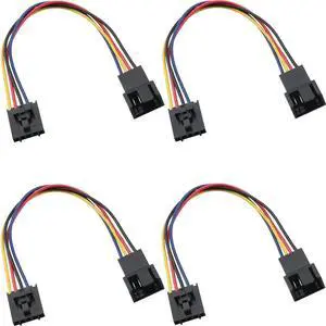 WRIARICH 4PCS 6.89 Inch / 17.5cm 5Pin to 4Pin CPU Fan Adapter Extension Cable WRIARICH 4PCS 6.89 Inch / 17.5cm 5Pin to 4Pin CPU Fan Adapter Extension Cable