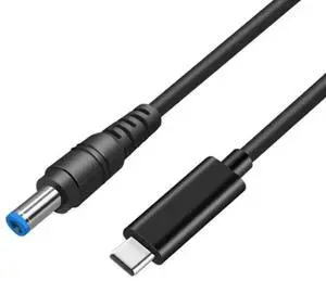 WRIARICH 1.5M Black USB-C to 4.5×3.0mm DC Barrel PD Charging Cable|Type-C PD Input to 4530 Laptop Power Cord WRIARICH 1.5M Black USB-C to 4.5×3.0mm DC Barrel PD Charging Cable|Type-C PD Input to 4530 Laptop Power Cord