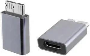 WRIARICH USB 3.1 Type-C Female to Micro USB 3.0 Male Adapter, 10Gbps High Speed Data & Charging Converter for Laptop External SSD Hard Drives WRIARICH USB 3.1 Type-C Female to Micro USB 3.0 Male Adapter, 10Gbps High Speed Data & Charging Converter for Laptop External SSD Hard Drives