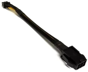 WRIARICH 34cm (13.3 Inch) Sleeved PCIe 8Pin Female to CPU EPS 8Pin (4+4 Detachable) Male Power Adapter Cable, Black WRIARICH 34cm (13.3 Inch) Sleeved PCIe 8Pin Female to CPU EPS 8Pin (4+4 Detachable) Male Power Adapter Cable, Black