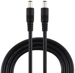 WRIARICH 1.5m Black 8A DC 5.5×2.1mm Male to Male Extension Power Cable WRIARICH 1.5m Black 8A DC 5.5×2.1mm Male to Male Extension Power Cable