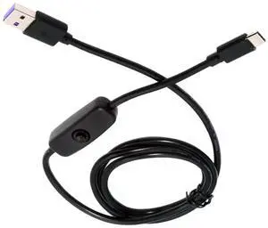 WRIARICH Ultra Mini USB-C OTG Adapter, USB 2.0 Male to Type-C Male Cable with On/Off Switch, 5V Power Extension Cord for Phone Tablet WRIARICH Ultra Mini USB-C OTG Adapter, USB 2.0 Male to Type-C Male Cable with On/Off Switch, 5V Power Extension Cord for Phone Tablet