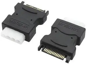WRIARICH 2PCS 4Pin Molex IDE to SATA 15Pin Power Adapter Cable, Male Big 4Pin to SATA Female Power Converter for HDD SSD WRIARICH 2PCS 4Pin Molex IDE to SATA 15Pin Power Adapter Cable, Male Big 4Pin to SATA Female Power Converter for HDD SSD