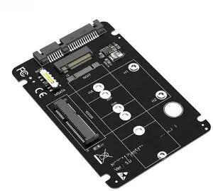 WRIARICH 2-in-1 mSATA & M.2 NGFF B Key to SATA 3.0 Adapter Card, Convert to 2.5" SATA 6Gbps Riser Card for PC & Laptop WRIARICH 2-in-1 mSATA & M.2 NGFF B Key to SATA 3.0 Adapter Card, Convert to 2.5" SATA 6Gbps Riser Card for PC & Laptop