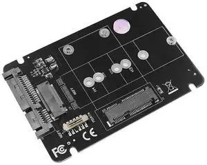 WRIARICH 2-in-1 M.2 NGFF Key B SATA & mSATA SSD to SATA 3.0 Adapter Card, 6Gbps 2.5 Inch SATA Riser Converter Board WRIARICH 2-in-1 M.2 NGFF Key B SATA & mSATA SSD to SATA 3.0 Adapter Card, 6Gbps 2.5 Inch SATA Riser Converter Board