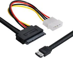 WRIARICH 50cm Power eSATA Combo Cable to 22Pin SATA, Supports 5V/12V for 2.5" & 3.5" HDD SSD WRIARICH 50cm Power eSATA Combo Cable to 22Pin SATA, Supports 5V/12V for 2.5" & 3.5" HDD SSD