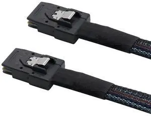WRIARICH 1M/3.3FT Internal Mini SAS Cable SFF-8087 Male to SFF-8087 Male, 6Gbps SAS Data Wire for Server RAID Controller, Storage Backplane & NAS Hard Drive Array WRIARICH 1M/3.3FT Internal Mini SAS Cable SFF-8087 Male to SFF-8087 Male, 6Gbps SAS Data Wire for Server RAID Controller, Storage Backplane & NAS Hard Drive Array