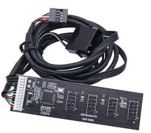 WRIARICH USB 2.0 9/10Pin Header 1 to 4 Splitter Cable with IDE 5V Power Connector, Internal Port Multiplier Hub for PC WRIARICH USB 2.0 9/10Pin Header 1 to 4 Splitter Cable with IDE 5V Power Connector, Internal Port Multiplier Hub for PC