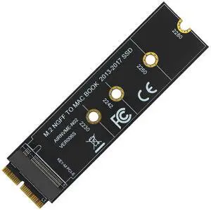 WRIARICH M-Key M.2 to 12+16Pin SSD Adapter Card, Compatible with MacBook Air 2013-2017 A1465 A1466 / Pro A1398 A1502 A1419, Supports 2230-2280 NVMe SSD WRIARICH M-Key M.2 to 12+16Pin SSD Adapter Card, Compatible with MacBook Air 2013-2017 A1465 A1466 / Pro A1398 A1502 A1419, Supports 2230-2280 NVMe SSD