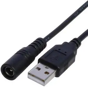 WRIARICH USB 2.0 Type A Male to DC 5.5mm×2.1mm Female Jack Power Cable, 5V USB to DC Barrel Socket Adapter Cord for USB Fans & Mini Speakers WRIARICH USB 2.0 Type A Male to DC 5.5mm×2.1mm Female Jack Power Cable, 5V USB to DC Barrel Socket Adapter Cord for USB Fans & Mini Speakers