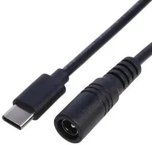 WRIARICH USB-C Male to DC 5.5×2.1mm Female Power Conversion Cable, Type-C to 5521 Barrel Jack Adapter Cord for DC Power Supply Conversion WRIARICH USB-C Male to DC 5.5×2.1mm Female Power Conversion Cable, Type-C to 5521 Barrel Jack Adapter Cord for DC Power Supply Conversion