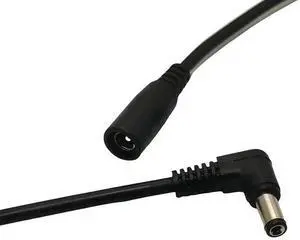 WRIARICH 0.1m Right Angle DC Power Extension Cable, 90 Degree 5.5*2.1mm Male to 5.5x2.1mm Female Adapter Cord for CCTV Cameras WRIARICH 0.1m Right Angle DC Power Extension Cable, 90 Degree 5.5*2.1mm Male to 5.5x2.1mm Female Adapter Cord for CCTV Cameras