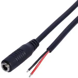 WRIARICH DC 3.5×1.35mm Female Jack Pigtail Power Cable, Bare Wire End DC Charging Cord for CCTV Cameras & LED Light Strips WRIARICH DC 3.5×1.35mm Female Jack Pigtail Power Cable, Bare Wire End DC Charging Cord for CCTV Cameras & LED Light Strips