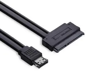 WRIARICH 50cm Power eSATA to SATA 22Pin Cable, Power eSATA Extension Cord with 5V/12V Power for 2.5/3.5 Inch HDD & SSD WRIARICH 50cm Power eSATA to SATA 22Pin Cable, Power eSATA Extension Cord with 5V/12V Power for 2.5/3.5 Inch HDD & SSD