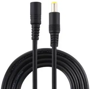 WRIARICH 1m Black DC Power Extension Cable, 8A 5.5x2.5mm Female to Male WRIARICH 1m Black DC Power Extension Cable, 8A 5.5x2.5mm Female to Male