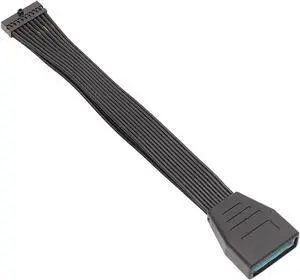 WRIARICH 6 Inches Flat Low Profile USB 3.0 19/20Pin Internal Header Male to Female Extension Cable, Motherboard USB Extender to Avoid GPU Blocking Ports WRIARICH 6 Inches Flat Low Profile USB 3.0 19/20Pin Internal Header Male to Female Extension Cable, Motherboard USB Extender to Avoid GPU Blocking Ports