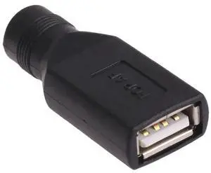 WRIARICH USB A Female to DC 5.5x2.1mm Female Jack Adapter Connector, 5V USB to DC Power Converter for LED Strip, CCTV Camera, Mini Fan & Small Electronics WRIARICH USB A Female to DC 5.5x2.1mm Female Jack Adapter Connector, 5V USB to DC Power Converter for LED Strip, CCTV Camera, Mini Fan & Small Electronics