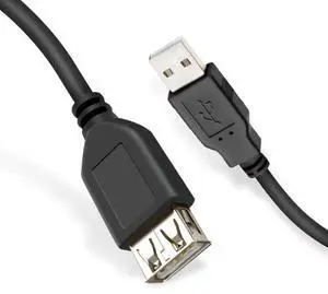 WRIARICH 0.3M/1FT Black USB 3.0 Type-A Male to Female Extension Cable WRIARICH 0.3M/1FT Black USB 3.0 Type-A Male to Female Extension Cable