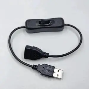 WRIARICH 30cm ON/OFF Toggle Switch USB Extension Power Cable for USB Fan, USB Lamp & Small USB Devices WRIARICH 30cm ON/OFF Toggle Switch USB Extension Power Cable for USB Fan, USB Lamp & Small USB Devices