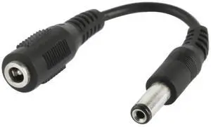 WRIARICH 5.5×2.5mm Male to 3.5mm Female DC Power Plug Adapter Cable, 12cm Length WRIARICH 5.5×2.5mm Male to 3.5mm Female DC Power Plug Adapter Cable, 12cm Length