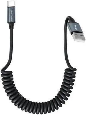 WRIARICH Coiled USB A to USB-C Charging & Data Cable | Car-Use Cord for CarPlay & Android Auto, Compatible with iPhone 15/16, Samsung S24/S23, Pixel & Tablets WRIARICH Coiled USB A to USB-C Charging & Data Cable | Car-Use Cord for CarPlay & Android Auto, Compatible with iPhone 15/16, Samsung S24/S23, Pixel & Tablets