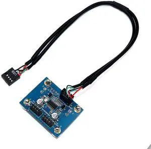 WRIARICH 30CM 180-Degree USB2.0 9Pin Motherboard Header 1-to-2 Y Splitter Cable | Single Male Header to Dual USB2.0 Male Internal Expansion Cord WRIARICH 30CM 180-Degree USB2.0 9Pin Motherboard Header 1-to-2 Y Splitter Cable | Single Male Header to Dual USB2.0 Male Internal Expansion Cord