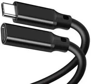 WRIARICH 3.3FT USB-C Extension Cable, USB 3.2 Gen 2x2 20Gbps Male to Female Cord, 5A PD 240W Fast Charging & 4K@60Hz Video Cable for MacBook, iPad Pro, iPhone 15/16, SSD, Switch - Black WRIARICH 3.3FT USB-C Extension Cable, USB 3.2 Gen 2x2 20Gbps Male to Female Cord, 5A PD 240W Fast Charging & 4K@60Hz Video Cable for MacBook, iPad Pro, iPhone 15/16, SSD, Switch - Black