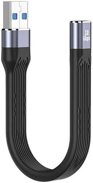 WRIARICH 13cm Flat Slim FPC Cable, USB 3.1 Type C Female to USB 3.0 Type A Male, 10Gbps Data Transfer for Laptop Phone WRIARICH 13cm Flat Slim FPC Cable, USB 3.1 Type C Female to USB 3.0 Type A Male, 10Gbps Data Transfer for Laptop Phone