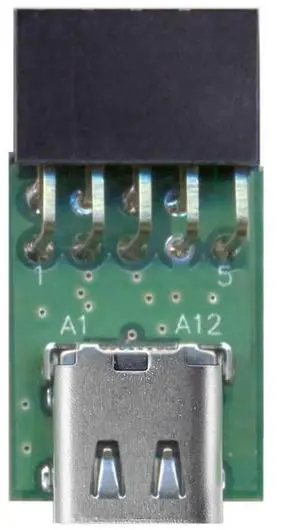 WRIARICH Single Port USB-C Female to Motherboard 9Pin 10Pin USB Header PCBA Adapter, 480Mbps USB 2.0 Internal Front Panel Connector for DIY Desktop PC WRIARICH Single Port USB-C Female to Motherboard 9Pin 10Pin USB Header PCBA Adapter, 480Mbps USB 2.0 Internal Front Panel Connector for DIY Desktop PC
