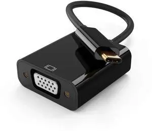 WRIARICH USB C Male to VGA Female Adapter 1080P@60Hz, Thunderbolt 3/4 Type C to VGA Converter Black Compatible with iPhone 15 Plus/15 Pro Max, MacBook Pro, iPad Pro, Surface Book 2 WRIARICH USB C Male to VGA Female Adapter 1080P@60Hz, Thunderbolt 3/4 Type C to VGA Converter Black Compatible with iPhone 15 Plus/15 Pro Max, MacBook Pro, iPad Pro, Surface Book 2