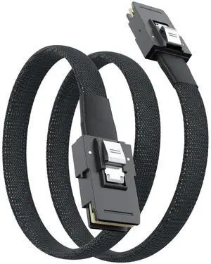 WRIARICH 0.5m/1.6ft SFF-8087 Male to Male Internal Mini SAS 6Gbps Cable, 100-Ohm Shielded SAS Wire Hot-Swap Compatible for Server RAID Card, Storage Backplane & SATA HDD RAID Array WRIARICH 0.5m/1.6ft SFF-8087 Male to Male Internal Mini SAS 6Gbps Cable, 100-Ohm Shielded SAS Wire Hot-Swap Compatible for Server RAID Card, Storage Backplane & SATA HDD RAID Array