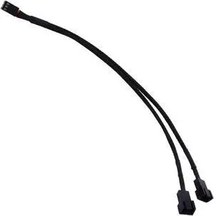 WRIARICH 10 Inches Braided Sleeved 3-Pin Fan Y-Splitter Cable, 1-to-2 PC Case/CPU Fan Splitter Adapter for Motherboard WRIARICH 10 Inches Braided Sleeved 3-Pin Fan Y-Splitter Cable, 1-to-2 PC Case/CPU Fan Splitter Adapter for Motherboard