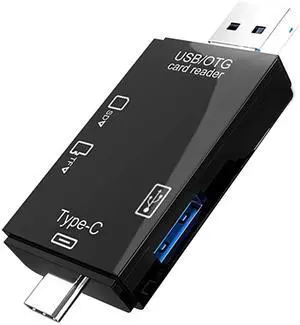 WRIARICH Vszerda 3 in 1 USB 3.0 Card Reader, OTG Multifunction Memory Card Connector, Compatible with CF/SD/SDHC/SDXC/MMC/Micro SD WRIARICH Vszerda 3 in 1 USB 3.0 Card Reader, OTG Multifunction Memory Card Connector, Compatible with CF/SD/SDHC/SDXC/MMC/Micro SD