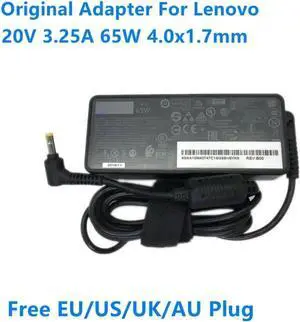 WRIARICH 20V 3.25A 65W AC Adapter for Lenovo ADLX65NCC3A ADLX65NDC3A ADLX65NLC3A, 4.0x1.7mm Yellow Tip Laptop Power Supply Charger WRIARICH 20V 3.25A 65W AC Adapter for Lenovo ADLX65NCC3A ADLX65NDC3A ADLX65NLC3A, 4.0x1.7mm Yellow Tip Laptop Power Supply Charger