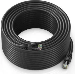 WRIARICH 200ft CAT6 Ethernet Cable, High Speed 10Gbps Outdoor Waterproof Black LAN Network Cable for Indoor & Outdoor Wiring WRIARICH 200ft CAT6 Ethernet Cable, High Speed 10Gbps Outdoor Waterproof Black LAN Network Cable for Indoor & Outdoor Wiring
